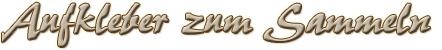 Aufkleber zum Sammeln